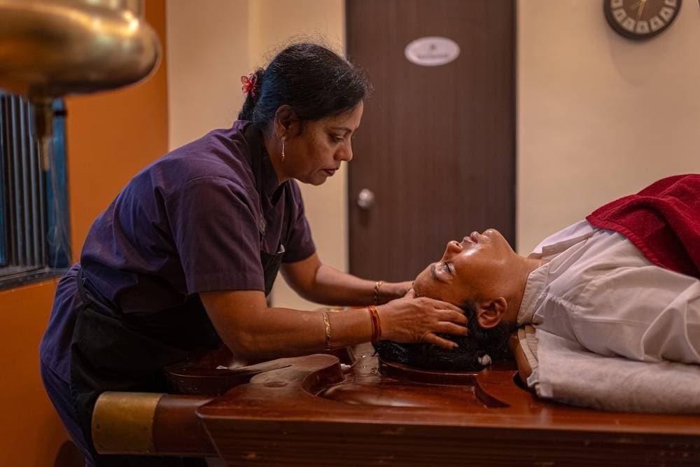 An Ayurvedic treatment at Fazlani’s wellness centre